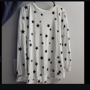 NWT white shirt with stars